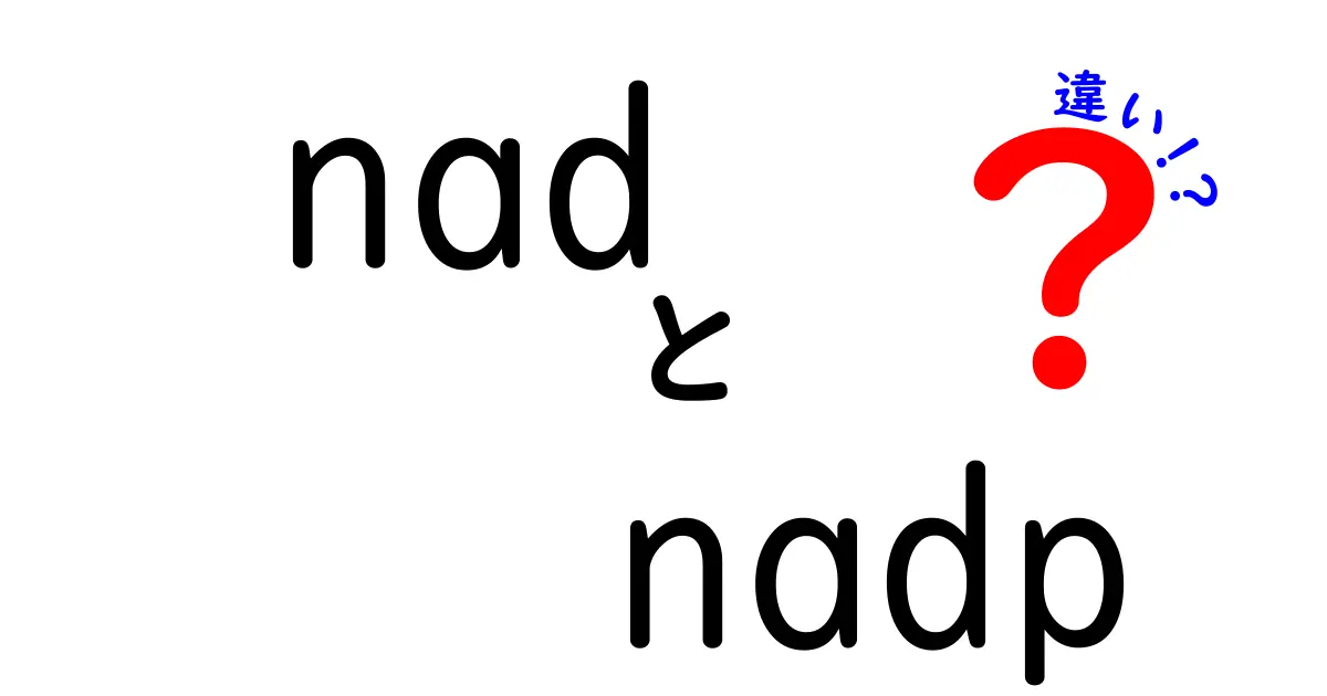 nadとnadpの違いを徹底解説|中学生にもわかる生体エネルギーの秘密