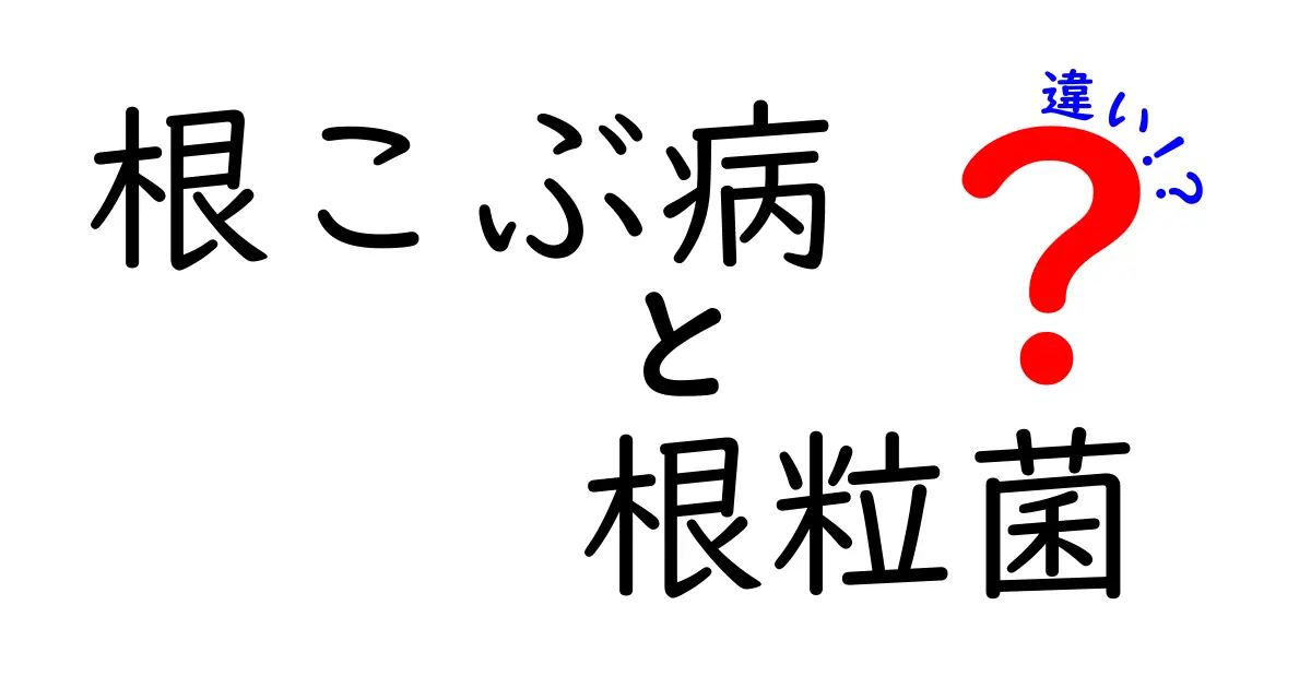 根こぶ病と根粒菌の違いを徹底解説|植物の病害と共生の秘密を分かりやすく