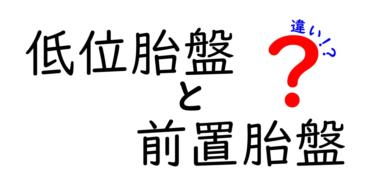 低位胎盤と前置胎盤の違いを徹底解説!妊娠中に知っておくべきポイント