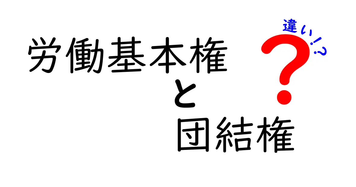 労働基本権と団結権の違いをわかりやすく解説|中学生にも伝わる労働の基礎