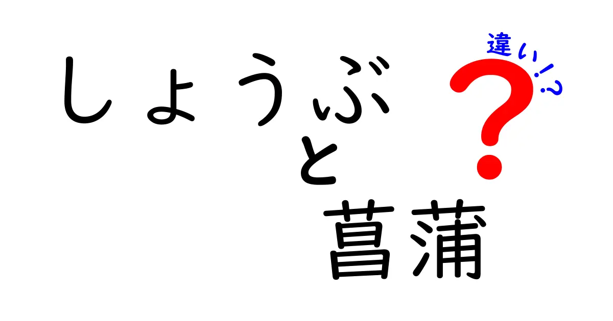 しょうぶと菖蒲の違いがすぐわかる!名前は同じ『しょうぶ』でも意味が全然違う理由