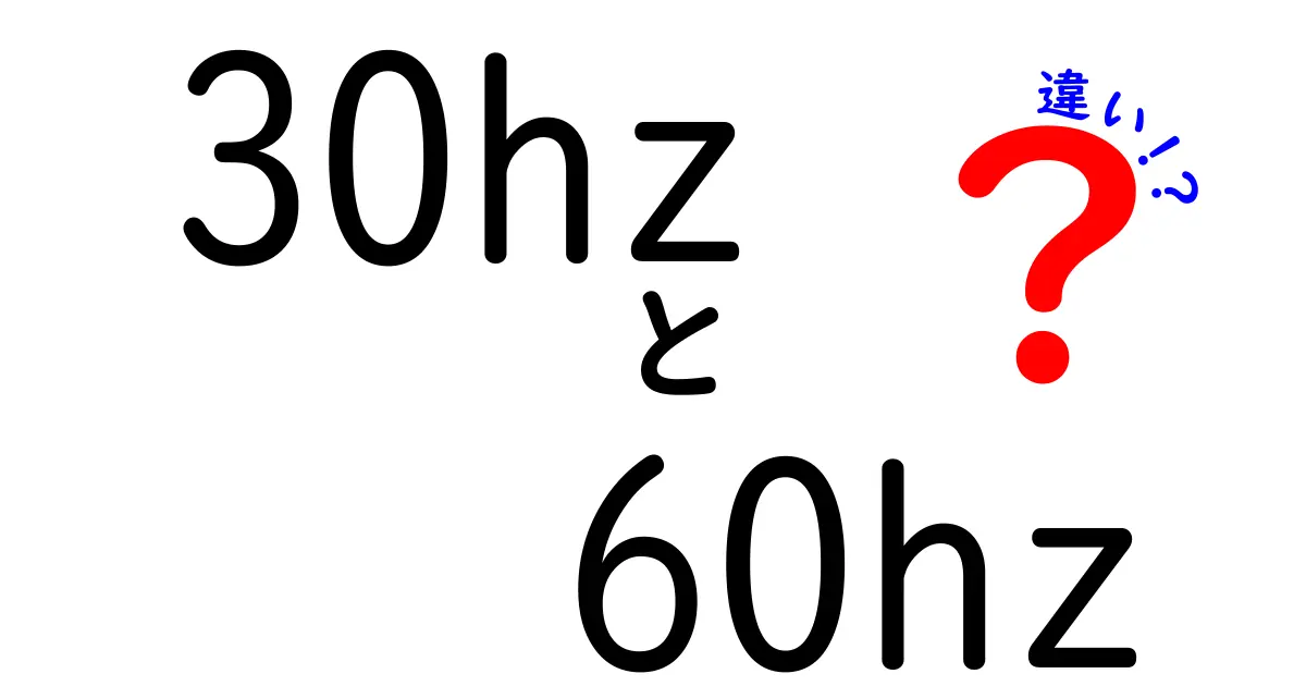 30Hzと60Hzの違いを徹底解説!ゲームと動画の体感差を分かりやすく比較