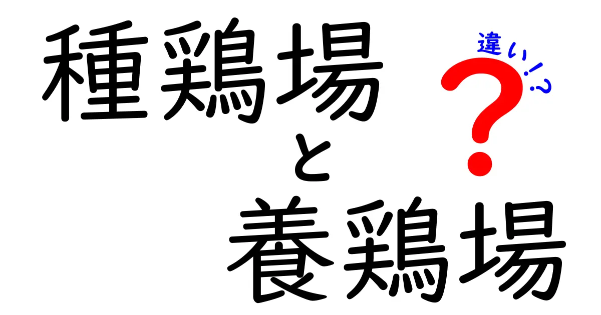 種鶏場と養鶏場の違いを徹底解説!初心者にも分かる鶏肉の現場と卵の作り方の差