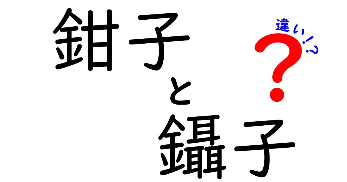 鉗子と鑷子の違いを徹底解説！見分け方と使い分けのコツ
