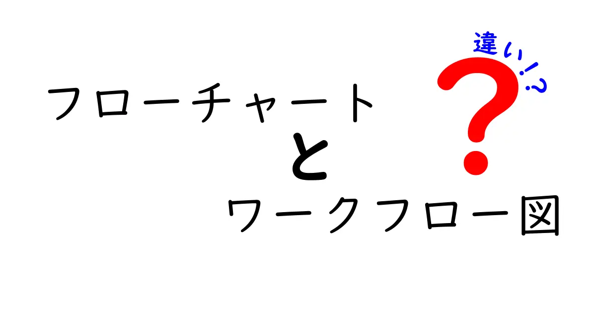 フローチャートとワークフロー図の違いを徹底解説：初心者にも伝わる使い分けのコツ