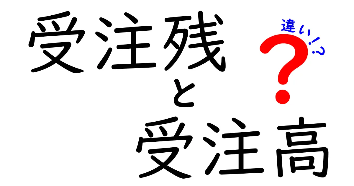 受注残と受注高の違いを徹底解説!売上予測を誤らないための基本と実務のコツ