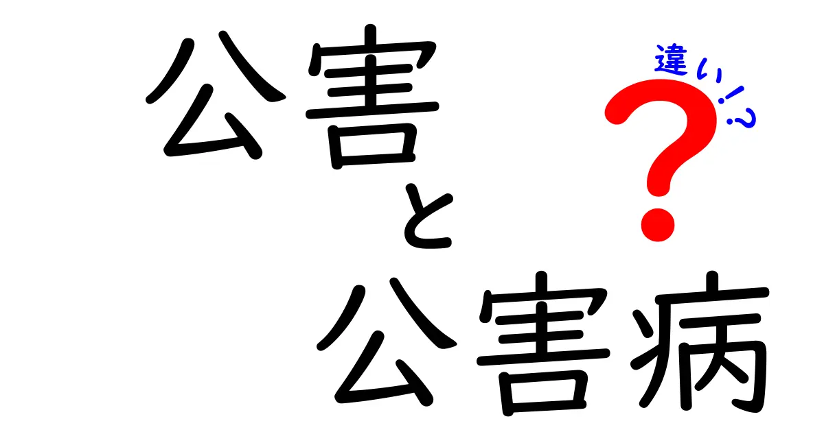 公害と公害病の違いをわかりやすく解く！中学生にも伝わる基礎と実例