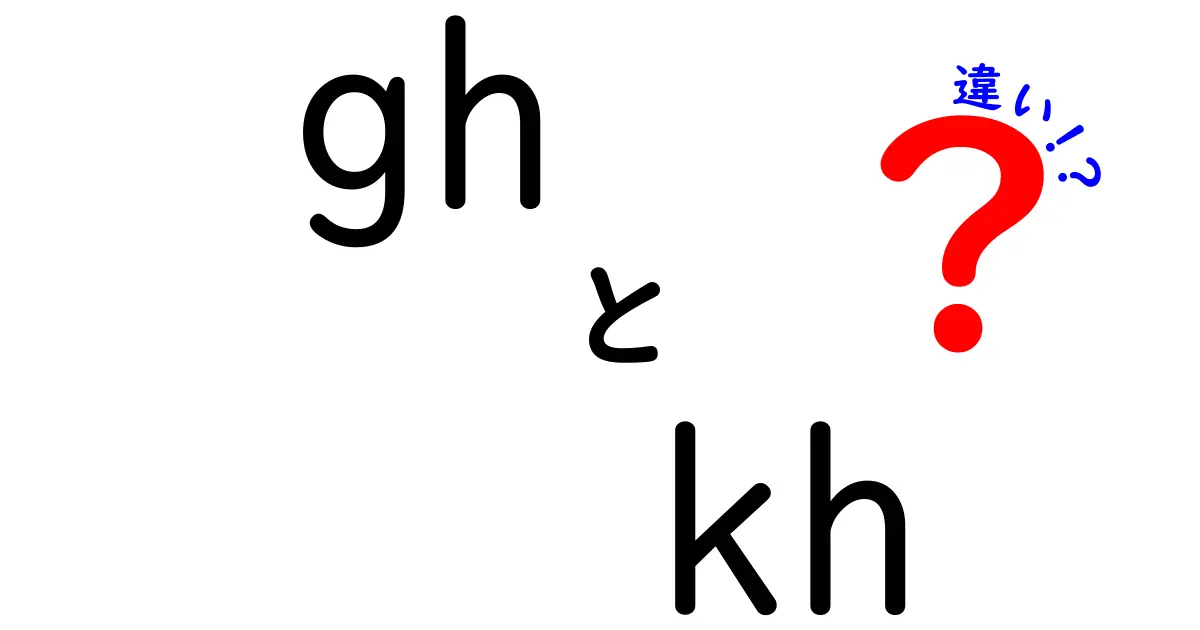 ghとkhの違いを徹底解説：発音・表記・使い分けのポイント