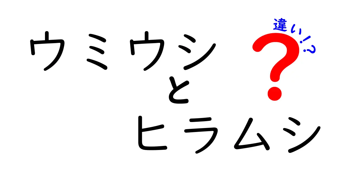 ウミウシとヒラムシの違いを詳しく解説！名前の謎と見分け方をやさしく理解しよう