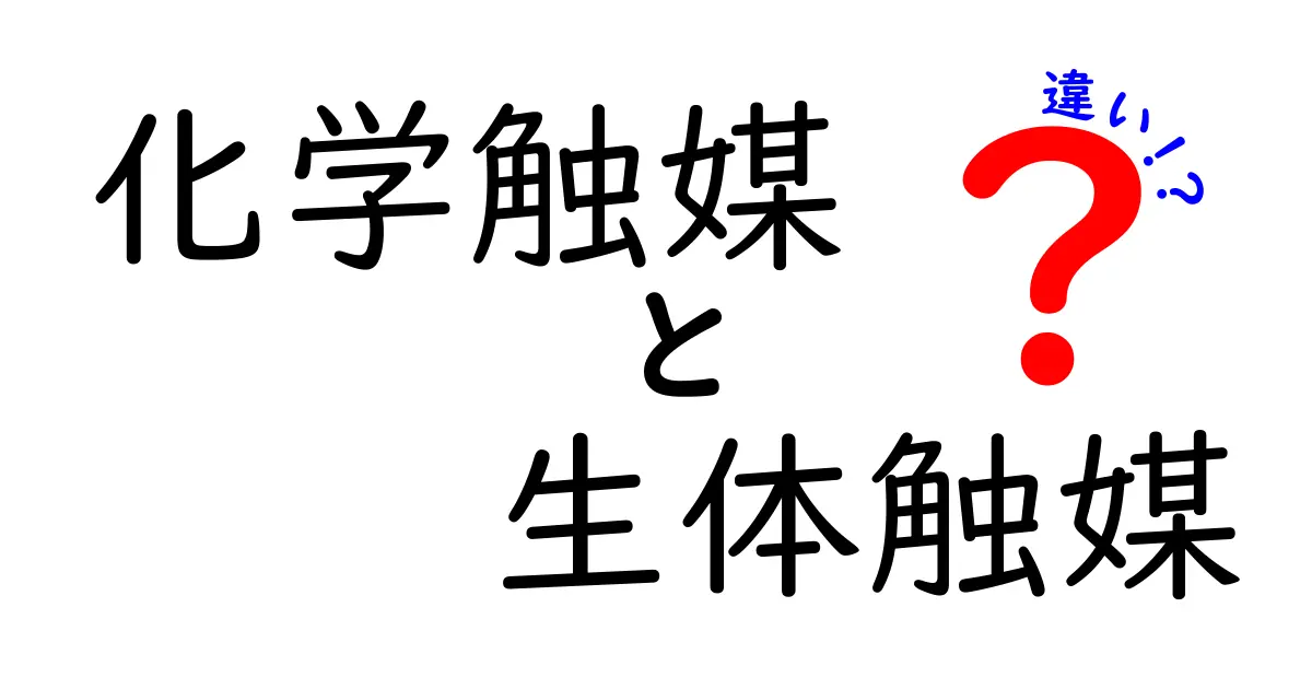 化学触媒と生体触媒の違いを徹底解説｜中学生にもわかるやさしい科学入門