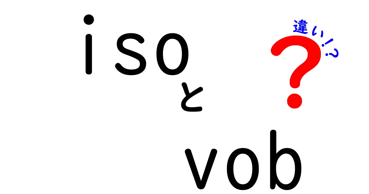 ISOとVOBの違いを初心者にも分かる最短ガイド！DVDとイメージファイルの正しい使い分け