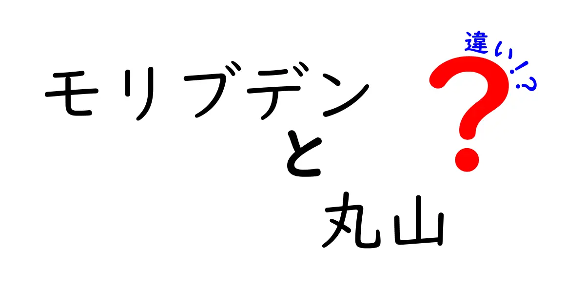 モリブデンと丸山の違いをわかりやすく解説!基礎から細部まで徹底比較