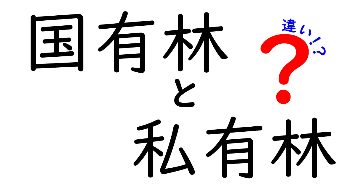 国有林と私有林の違いをわかりやすく解説するガイド：誰が、何を、どう守っているのか？