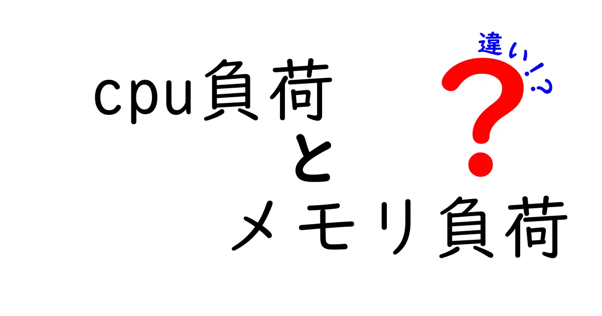 CPU負荷とメモリ負荷の違いを徹底解説：見分け方と実践的対策