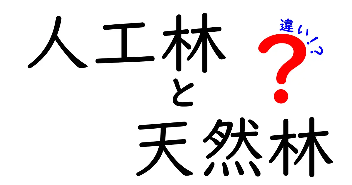 人工林と天然林の違いをわかりやすく解説|中学生にも伝わる森林のしくみ