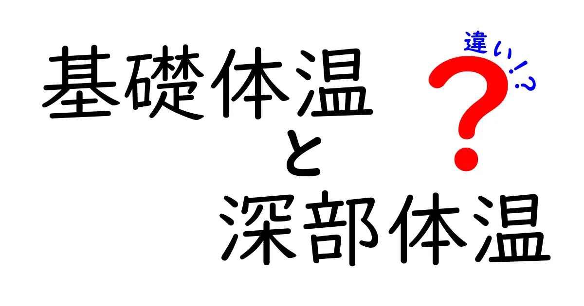 基礎体温と深部体温の違いを徹底解説!測定法から日常の活用まで完全ガイド