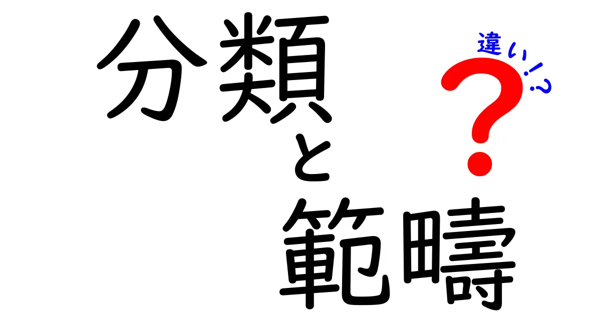 分類と範疇の違いを徹底解説｜似ているけどどう違う？使い分けのコツと実例