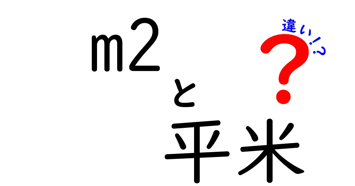 m2と平米の違いを徹底解説！読み方と使われる場面の差を中学生にも分かるように