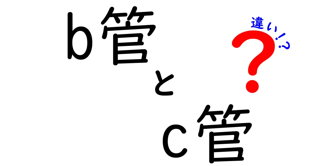 b管とc管の違いを徹底解説!初心者にも分かる選び方と使い分けのコツ