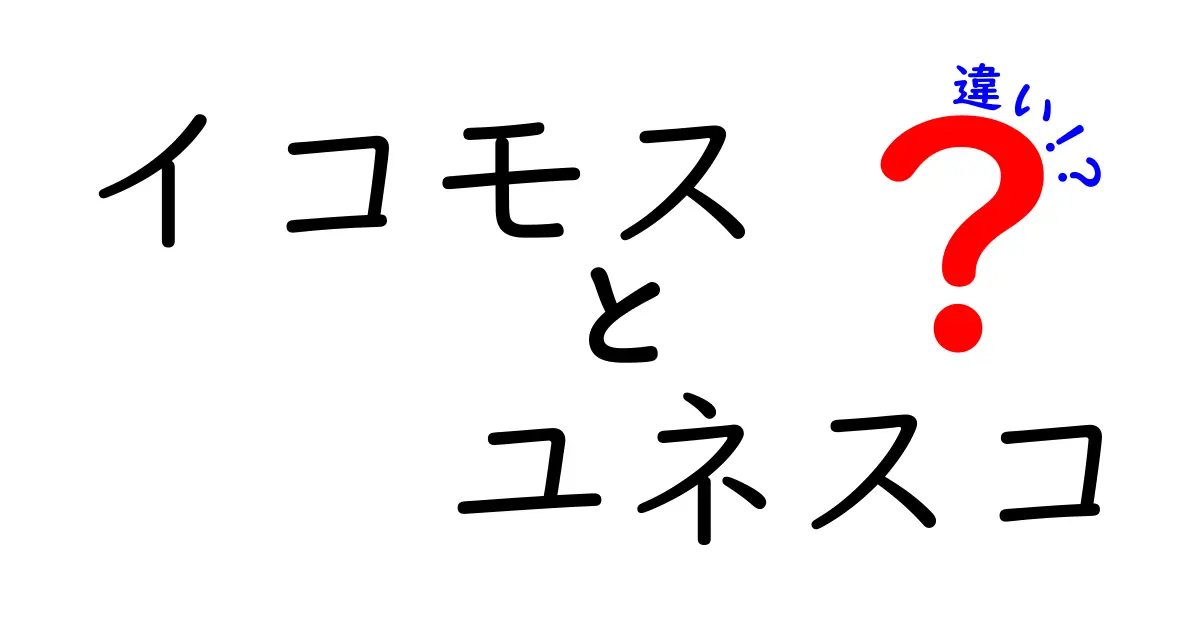 イコモスとユネスコの違いを徹底解説!世界遺産の仕組みを中学生にも分かるように