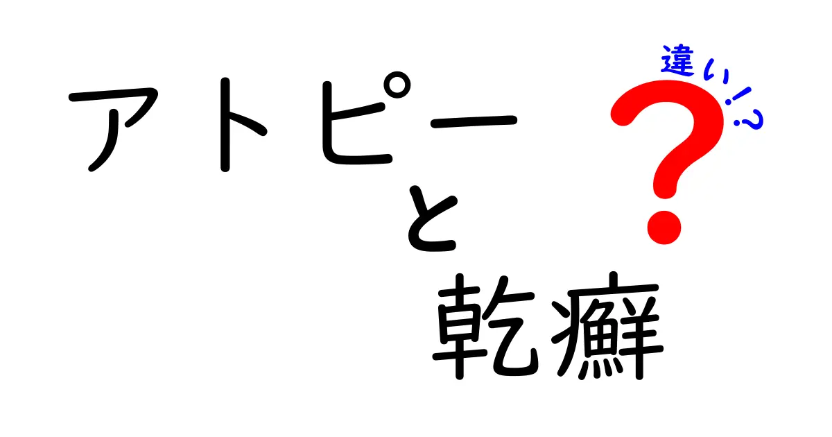 アトピーと乾癬の違いを正しく理解しよう!見分け方と日常ケアのコツを徹底解説