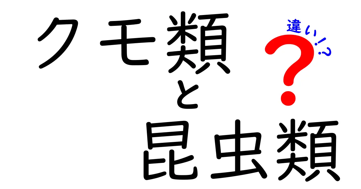 クモ類と昆虫類の違いを徹底解説!見分けるコツと身近な例を図解なしでも分かるように解説