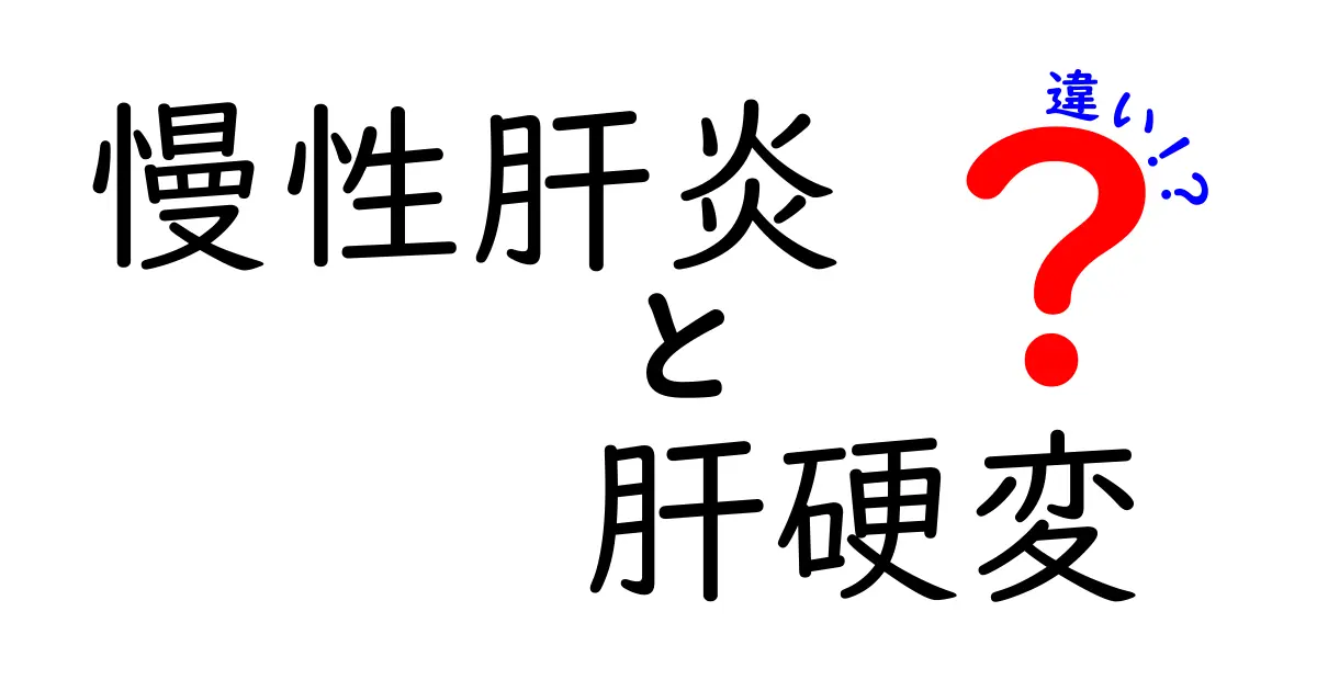 慢性肝炎と肝硬変の違いを徹底解説：原因・症状・治療のポイントを中学生にもわかりやすく