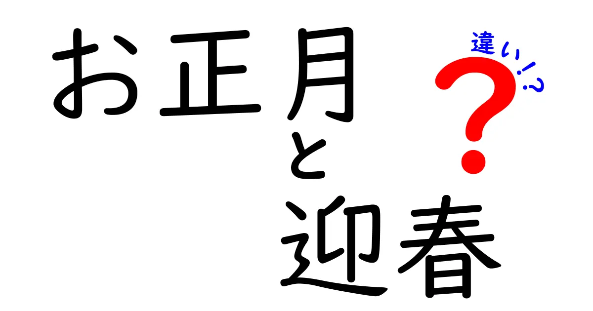 お正月と迎春の違いを徹底解説|意味・使い方・誤解を解くポイント