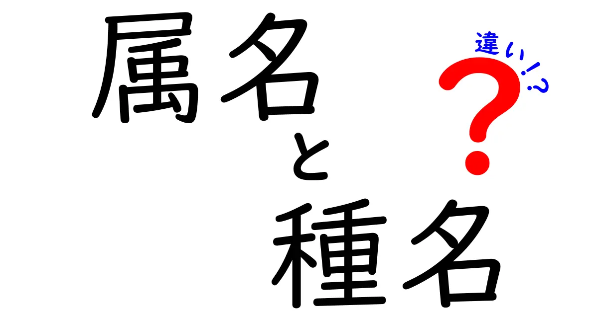 属名と種名の違いを徹底解説！生物名の謎を中学生にもわかるように解説