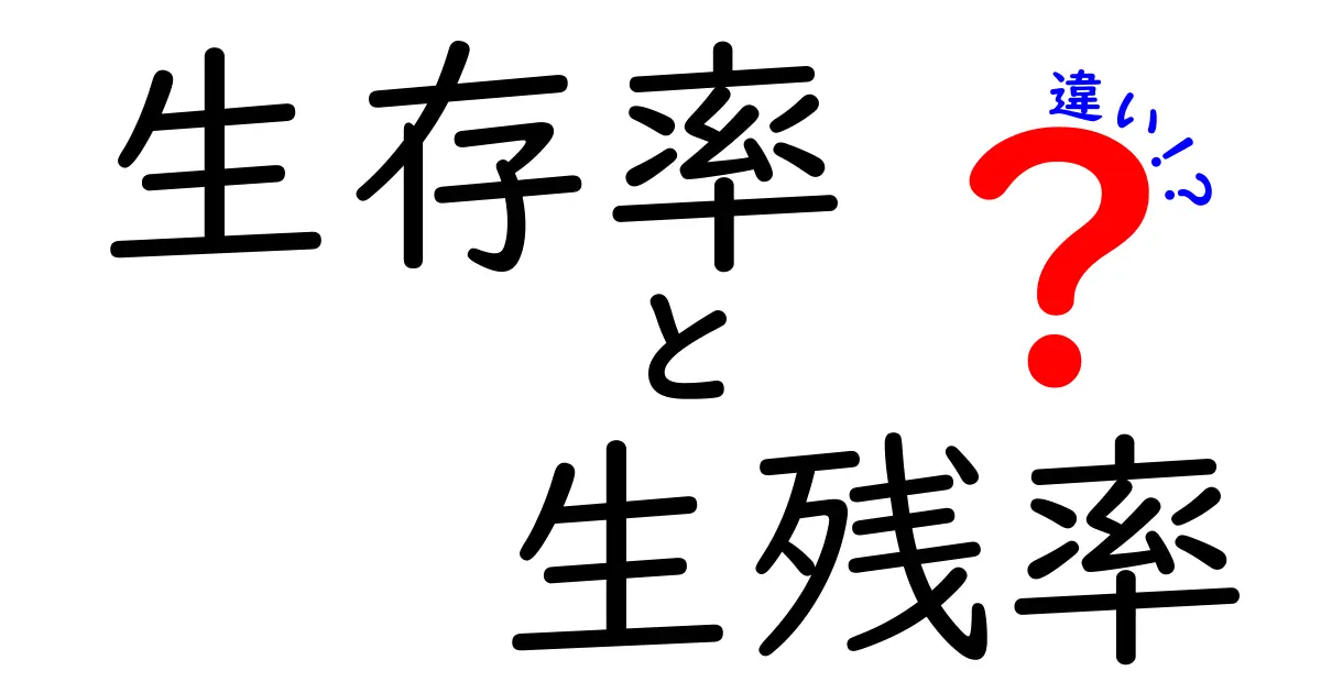 生存率と生残率の違いを完全解説!意味・計算・使い方を中学生にもわかる言葉で