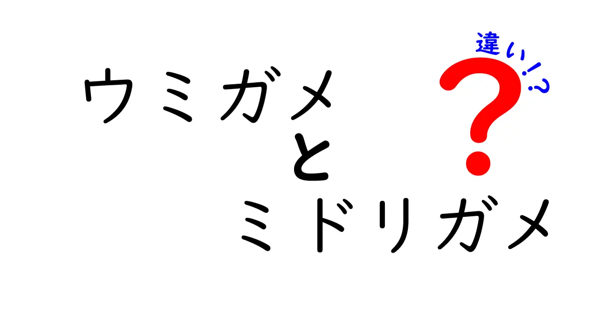 ウミガメとミドリガメの違いを徹底解説 海と淡水のカメを見分ける3つのポイント