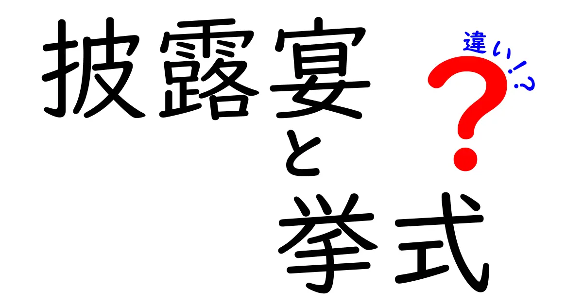 披露宴と挙式の違いを徹底解説｜結婚式の流れと意味をわかりやすく比較