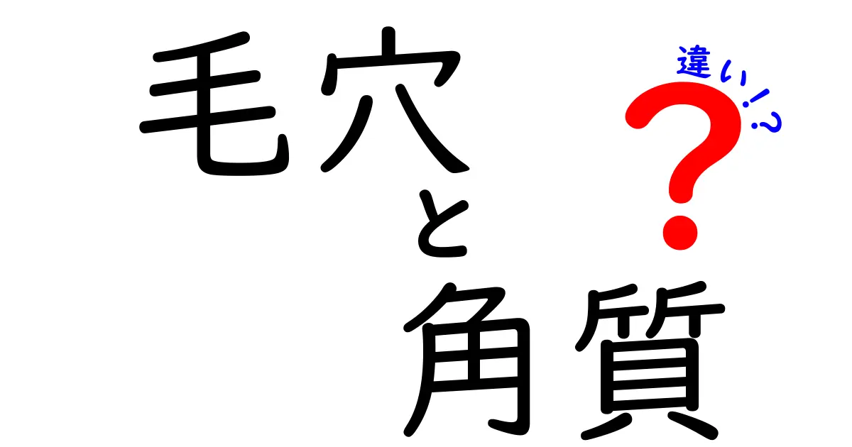 毛穴と角質の違いを徹底解説!正しいケアで美肌を手に入れるポイント