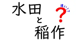 水田と稲作の違いを徹底解説!水の使い方から作業の意味までわかる3つのポイント