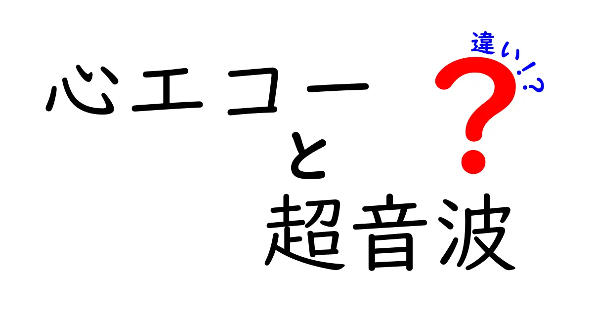 心エコーと超音波の違いを徹底解説！初心者にもわかる図解つきのやさしいガイド