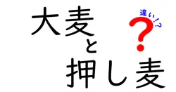 大麦と押し麦の違いが一目でわかる！栄養・使い方・選び方を徹底解説