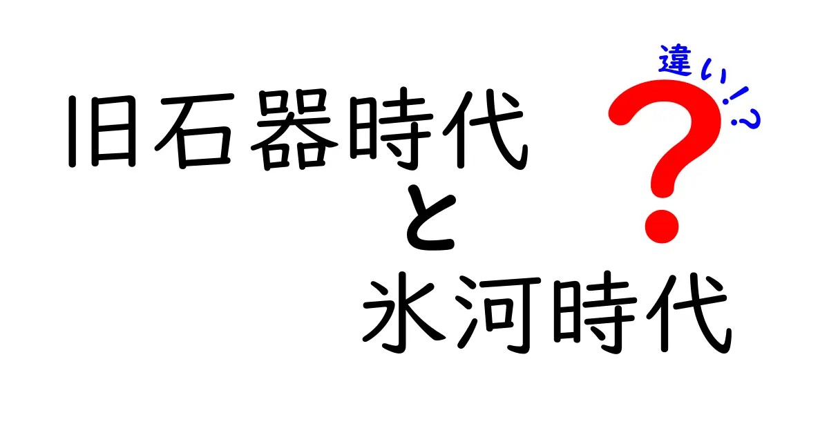 旧石器時代と氷河時代の違いを徹底解説：時代の特徴と私たちへの影響