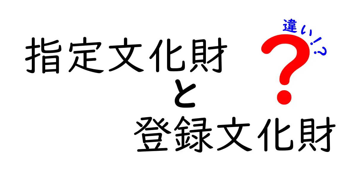 指定文化財と登録文化財の違いを徹底解説!知っておくべきポイントを大公開