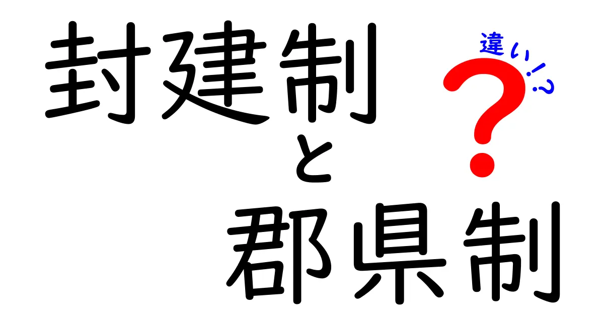 封建制と郡県制の違いをわかりやすく解説!中学生にも伝わる歴史入門