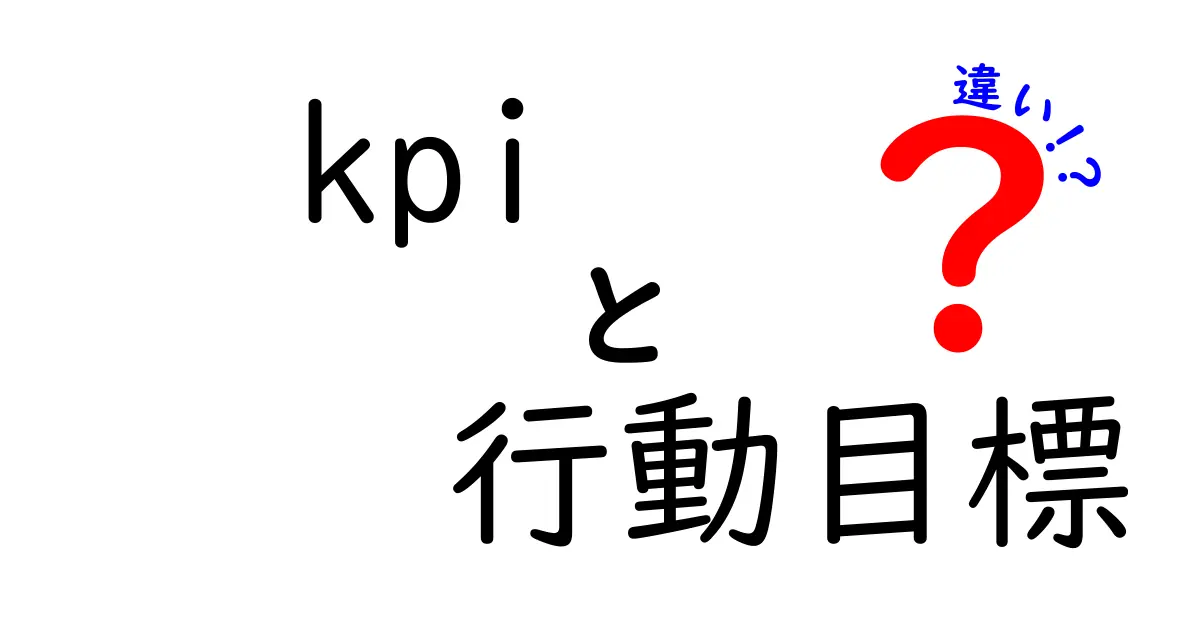 kpi　行動目標　違いを理解するための徹底ガイド — 成果を上げるにはどっちを測るべき？