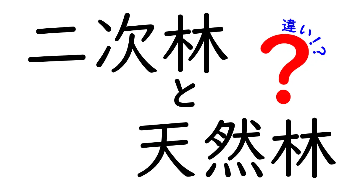 二次林と天然林の違いを徹底解説:中学生にもわかる林の世界