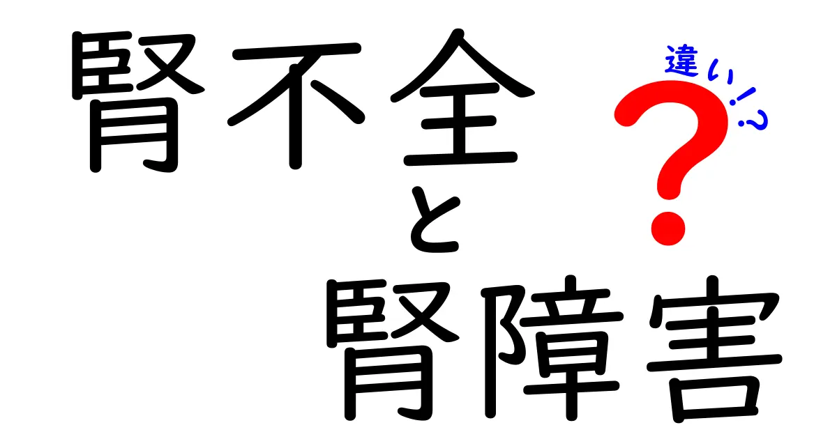 腎不全と腎障害の違いを徹底解説!見分け方と原因・治療のポイント