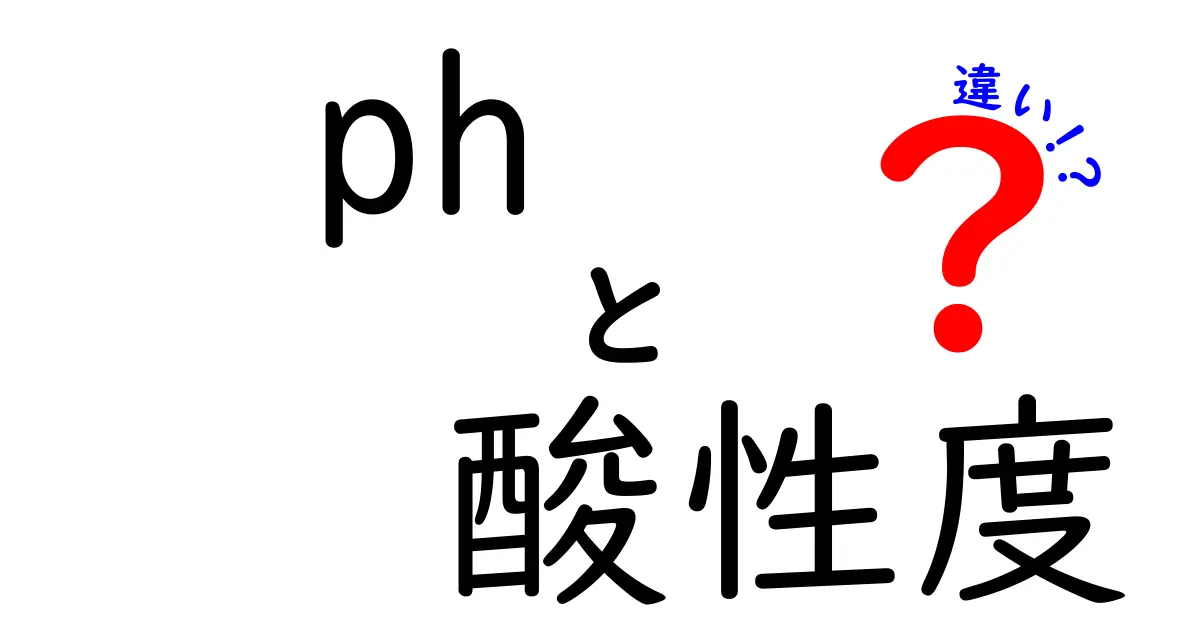 ph 酸性度の違いを徹底解説：pHと酸性度の本当の差を理解しよう