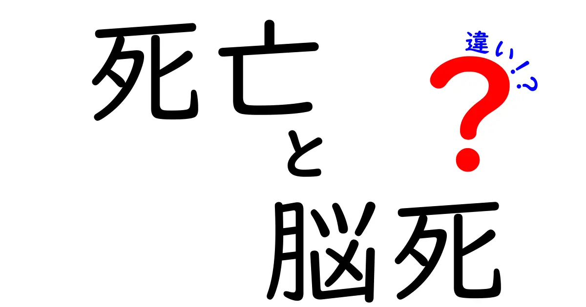死亡と脳死の違いを徹底解説：中学生にも分かるやさしい図解付き