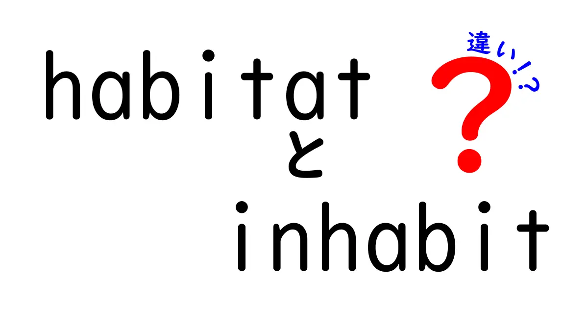 habitatとinhabitの違いを徹底解説!自然と英語の使い分けを中学生にも分かる解説