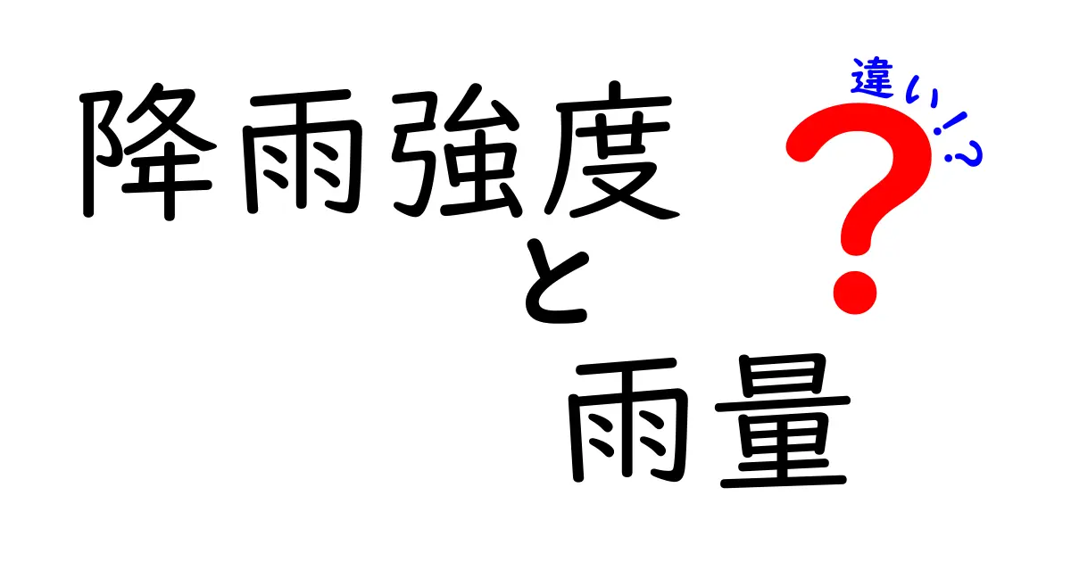 降雨強度と雨量の違いを徹底解説!降水の見方を変える3つのポイントと日常生活での活用術