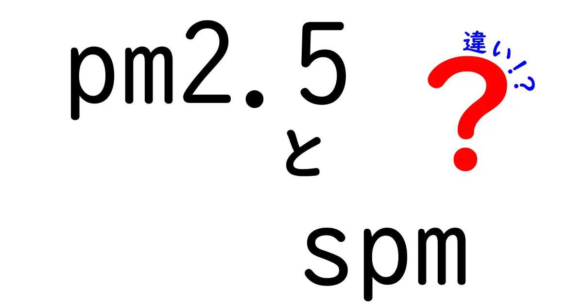 PM2.5とSPMの違いを徹底解説！どちらを知るべき？測定方法と健康への影響をわかりやすく解説