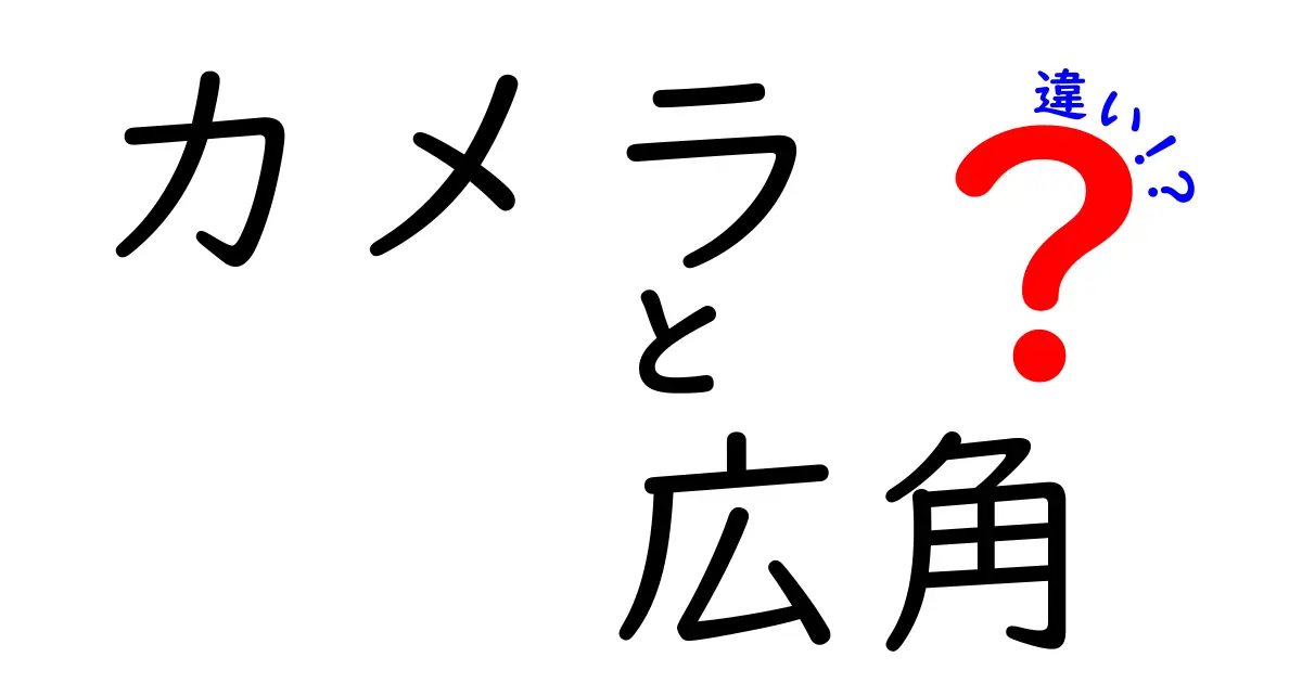 カメラ 広角 違いを徹底解説｜広角と他のレンズの使い分けを中学生にも分かる言葉で