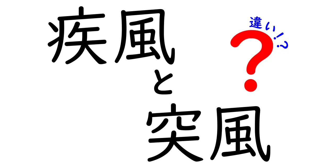 疾風と突風の違いを完全解説!使い分けと場面別の表現を徹底チェック