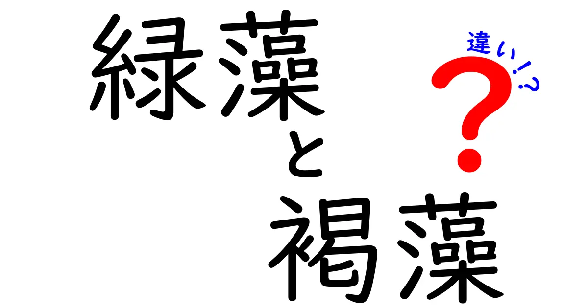 緑藻と褐藻の違いがわかる究極ガイド|見た目・生息地・役割を徹底比較